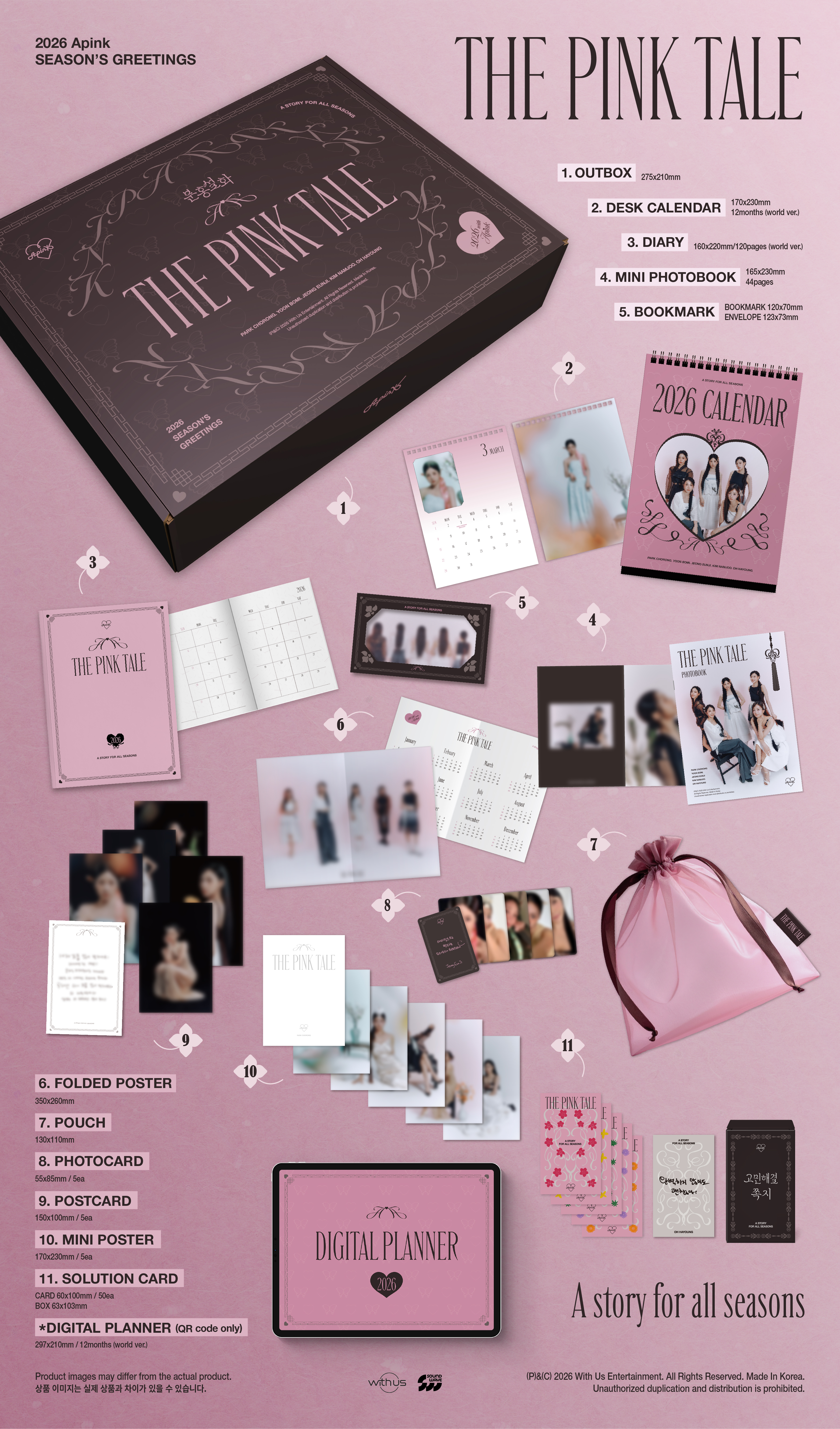 K-MONSTAR POB) Apink | 2026 SEASON'S GREETINGS [THE PINK TALE] | K