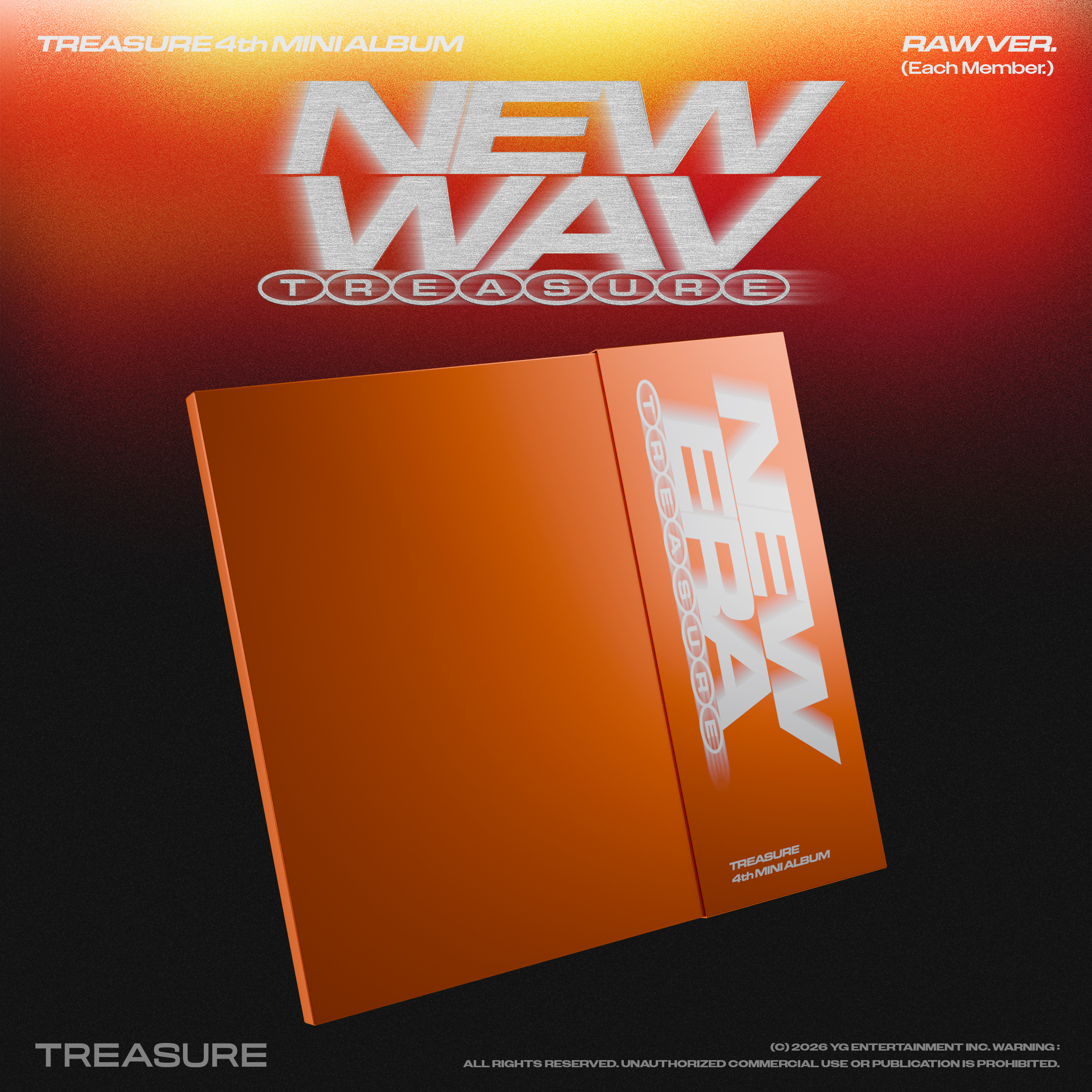 TREASURE | 4th MINI ALBUM | NEW WAV (RAW VER.) | K-MONSTAR