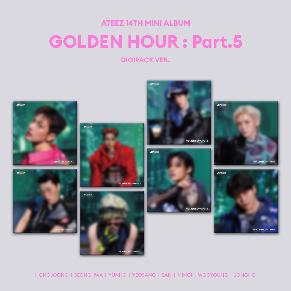 ATEEZ | 14TH MINI ALBUM | GOLDEN HOUR : Part.5 (DIGIPACK VER.) | K